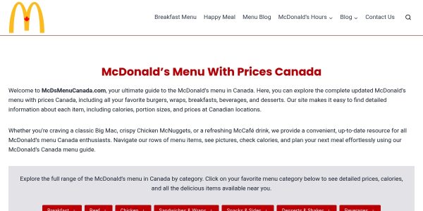 Guest posting on Mcdsmenucanada.com