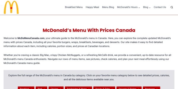 Guest posting on Mcdsmenucanada.com