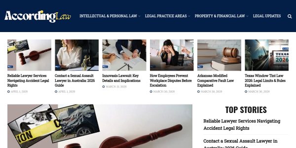 Link placement on Accordinglaw.com