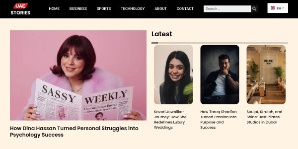 Link placement on Uaestories.com