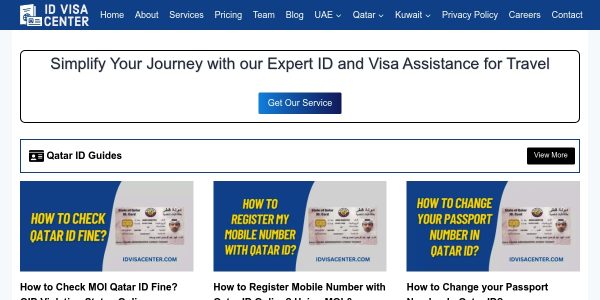 Link placement on Idvisacenter.net