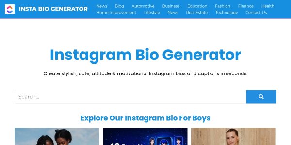 Link placement on Instabiogenerator.in