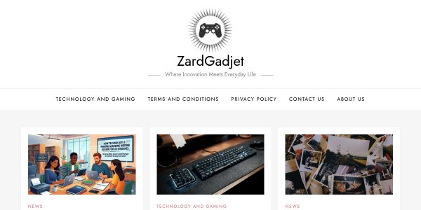 Link placement on Zardgadjets.org