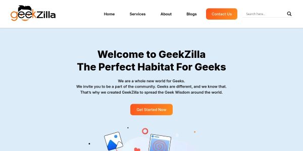 Link placement on Geekzilla.io