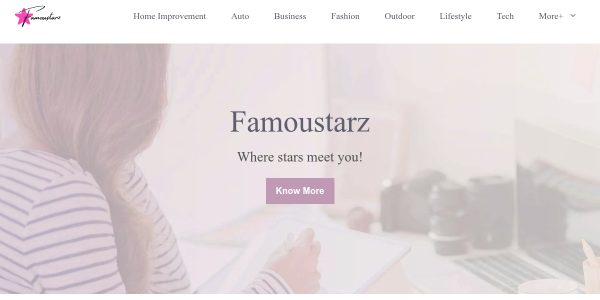 Link placement on Famoustarz.com
