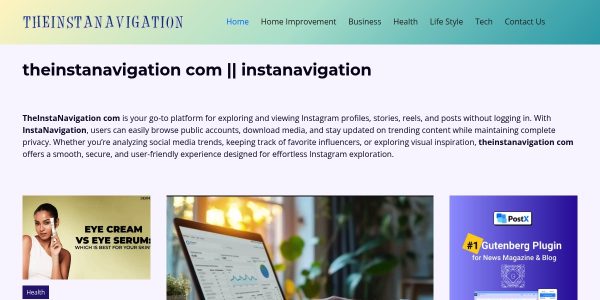 Link placement on Theinstanavigation.org