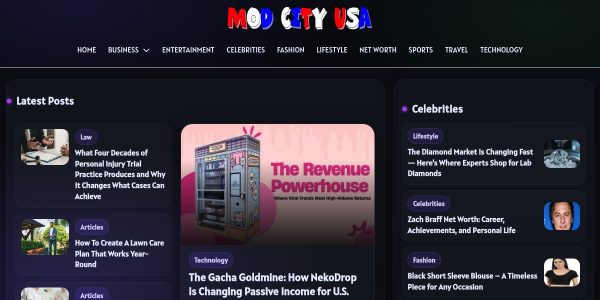 Link placement on Modcityusa.com