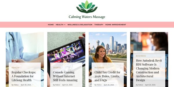 Link placement on Calmingwatersmassage.net