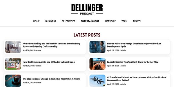 Link placement on Dellingerprecast.com