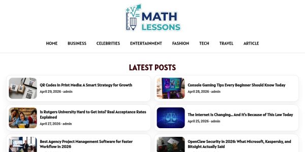 Link placement on Math-lessons.site
