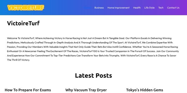 Guest posting on Victoireturf.org