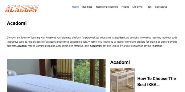 Guest posting on Acadomi.net