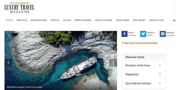 Guest posting on Luxurytravelmagazine.com